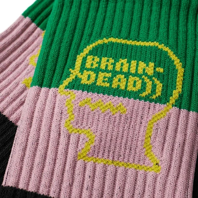 Shop Brain Dead Logo Head Sock In Black