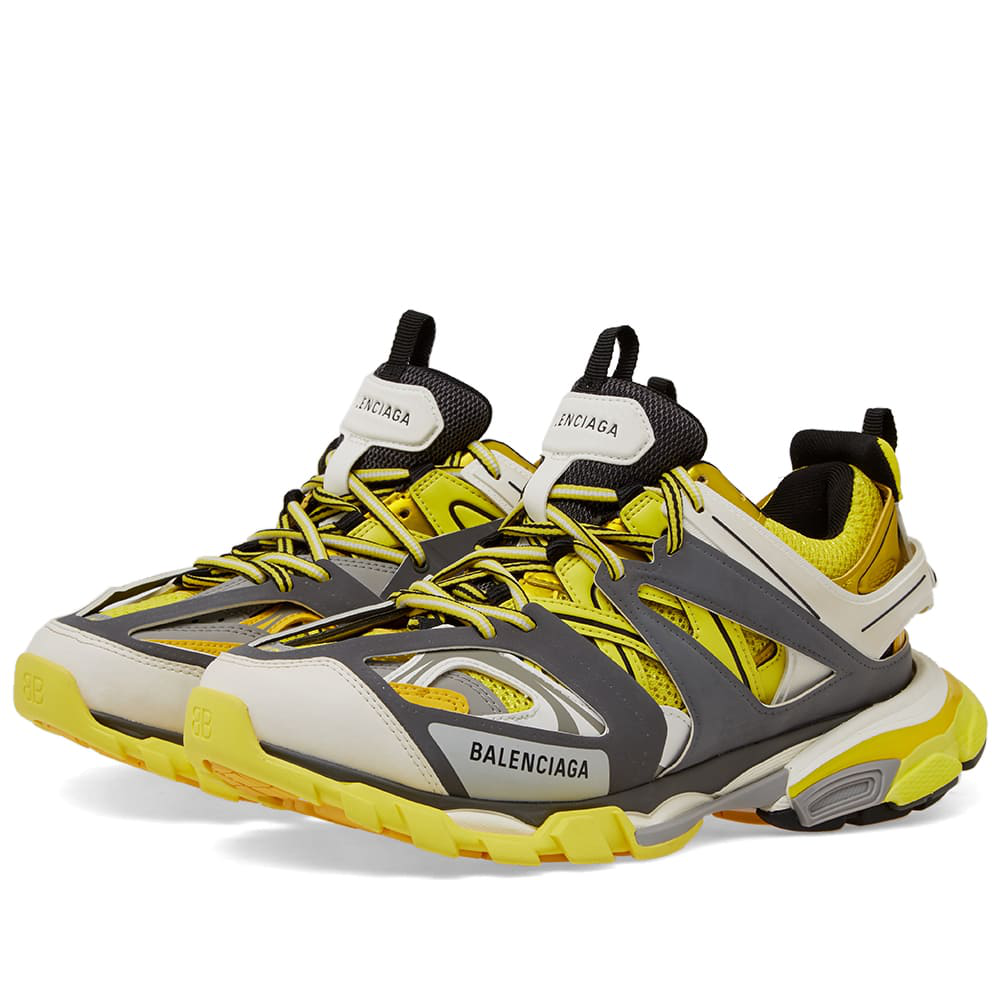 yellow balenciaga track sneakers
