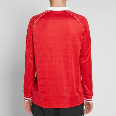 Shop 424 X Hummel Fairfax Long Sleeve Jersey In Red