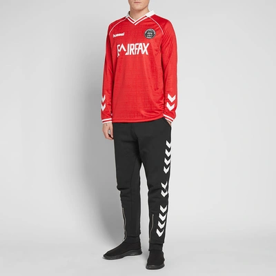 Shop 424 X Hummel Fairfax Long Sleeve Jersey In Red