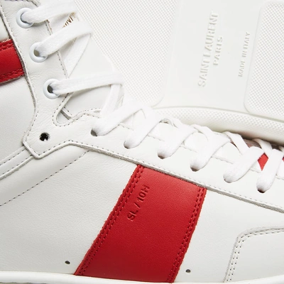 Shop Saint Laurent Sl-10h Court Classic Sneaker In White