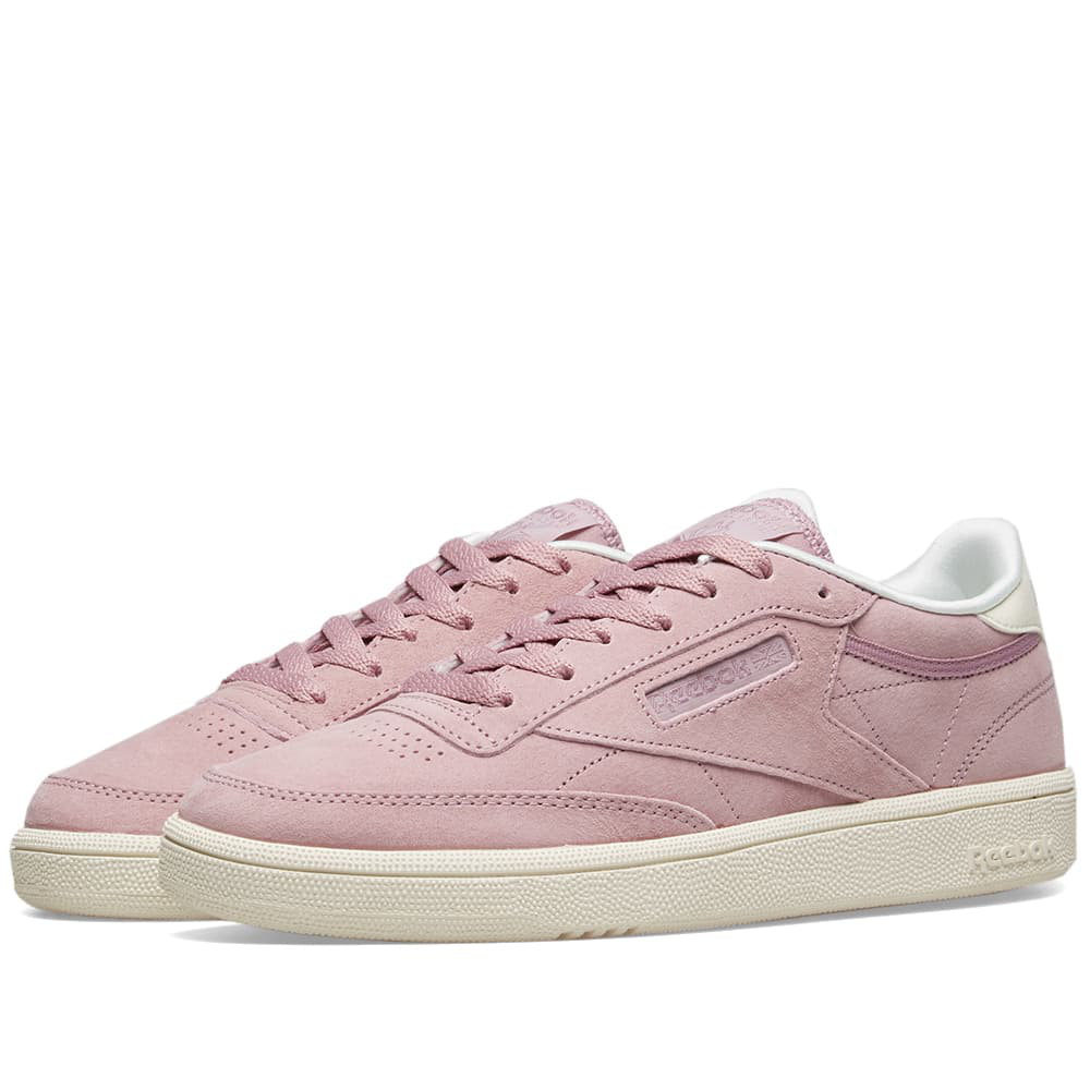 reebok club c 85 pink suede