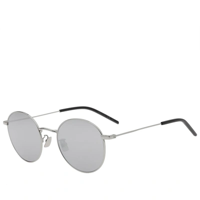 Shop Saint Laurent Sl 250 Sunglasses In Silver