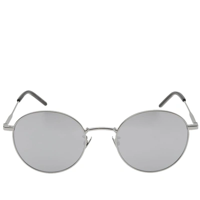 Shop Saint Laurent Sl 250 Sunglasses In Silver