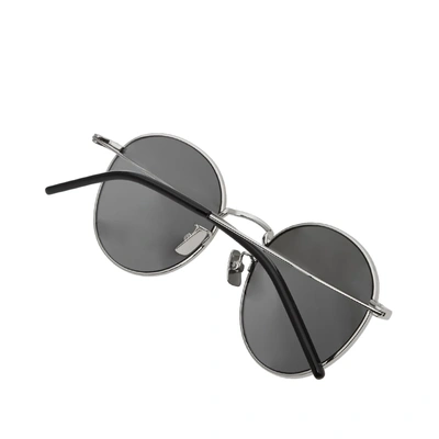 Shop Saint Laurent Sl 250 Sunglasses In Silver