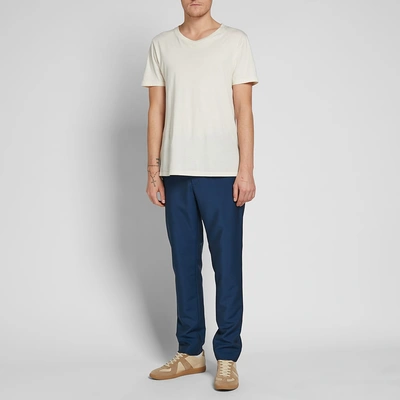 Shop Kenzo Wool Mohair Pant In Blue