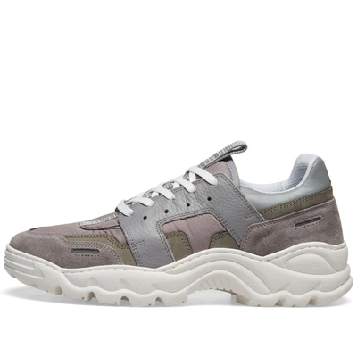 Shop Ami Alexandre Mattiussi Ami Oversized Running Sneaker In Grey