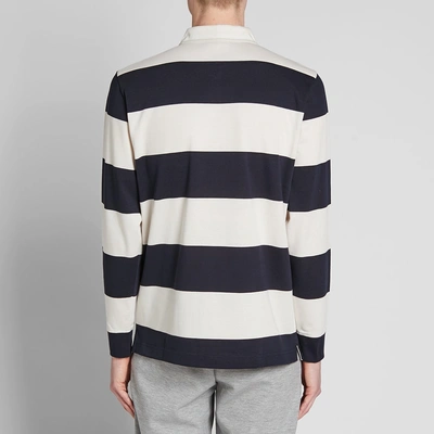 Shop Norse Projects Ruben Stripe Polo In Blue