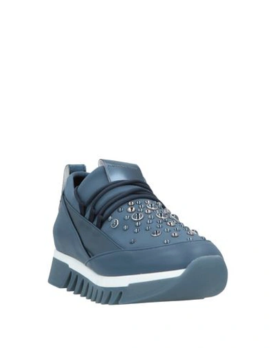 Shop Alexander Smith Sneakers In Slate Blue