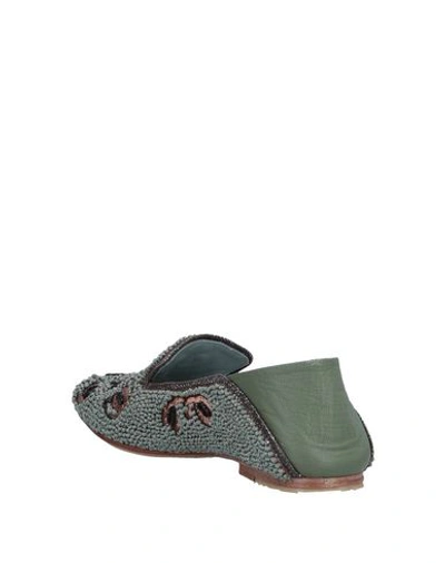 Shop Meher Kakalia Loafers In Military Green