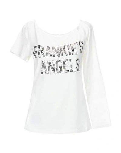 Shop Frankie Morello Woman T-shirt White Size Xs Cotton, Elastane