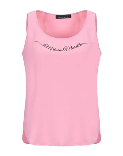 Shop Frankie Morello Woman Top Pink Size M Polyester