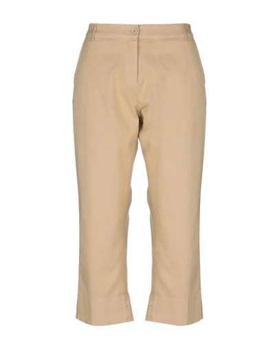 Shop Teresa Dainelli Casual Pants In Beige