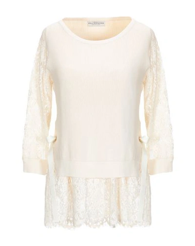 Shop Molly Bracken Sweaters In Ivory