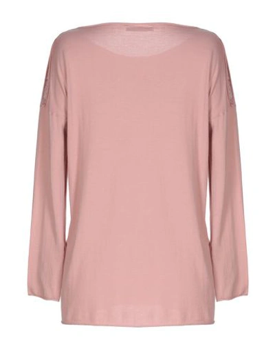 Shop Kangra Cashmere Kangra Woman Sweater Pastel Pink Size 8 Cotton