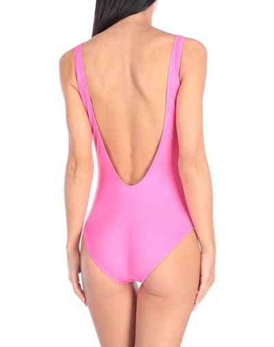 Shop Alberta Ferretti One-piece Swimsuits In Fuchsia