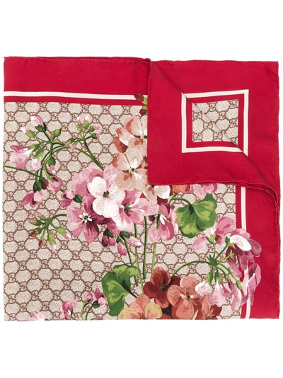 Shop Gucci Gg Bloom Scarf - Red