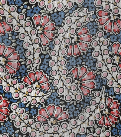 Shop Isabel Marant Étoile Printed Silk Blouse In Multicoloured