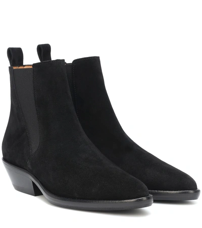 Shop Isabel Marant Drenky Suede Ankle Boots In Black