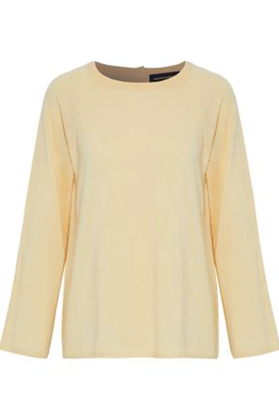 Shop Vanessa Seward Woman Fair Merino Wool Sweater Pastel Yellow