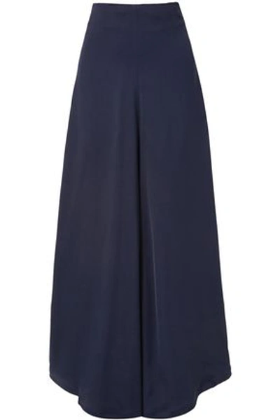 Shop A.w.a.k.e. Woman Twill Wide-leg Pants Navy