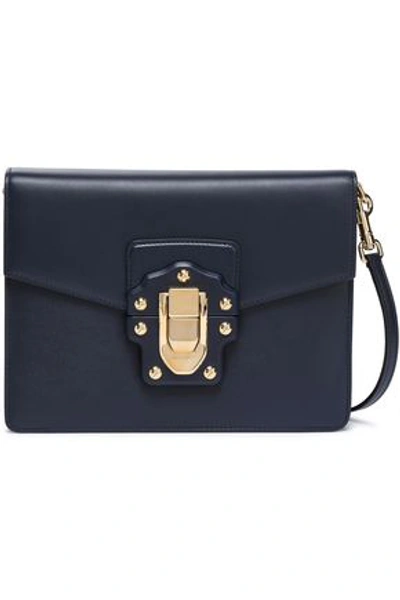 Shop Dolce & Gabbana Woman Leather Shoulder Bag Midnight Blue