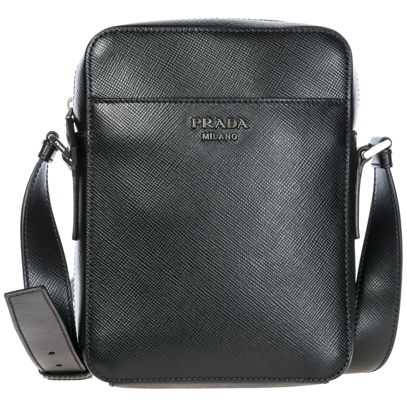 mens black leather cross body bag