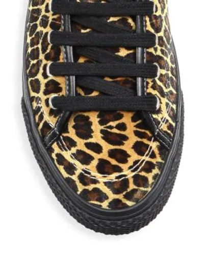 Shop Stella Mccartney Leopard Print High-top Sneakers