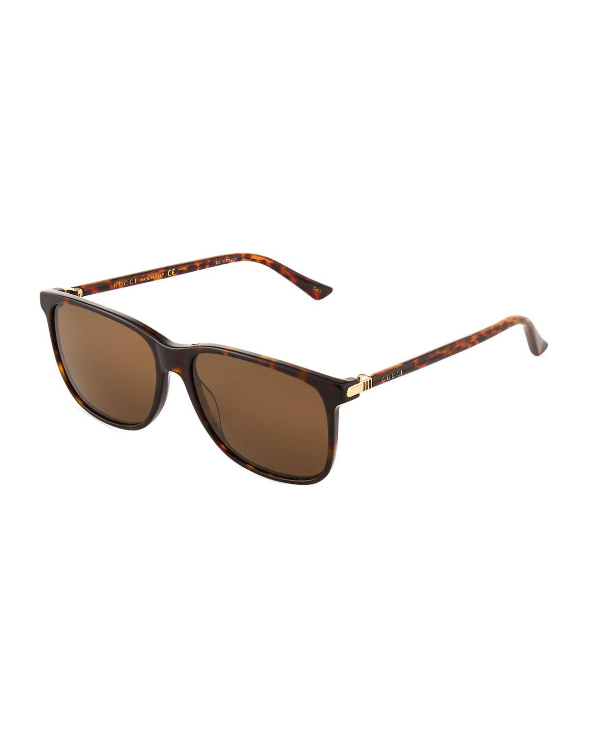 gucci round tortoiseshell acetate sunglasses