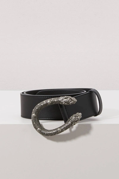 Shop Gucci Dionysus Belt In Black