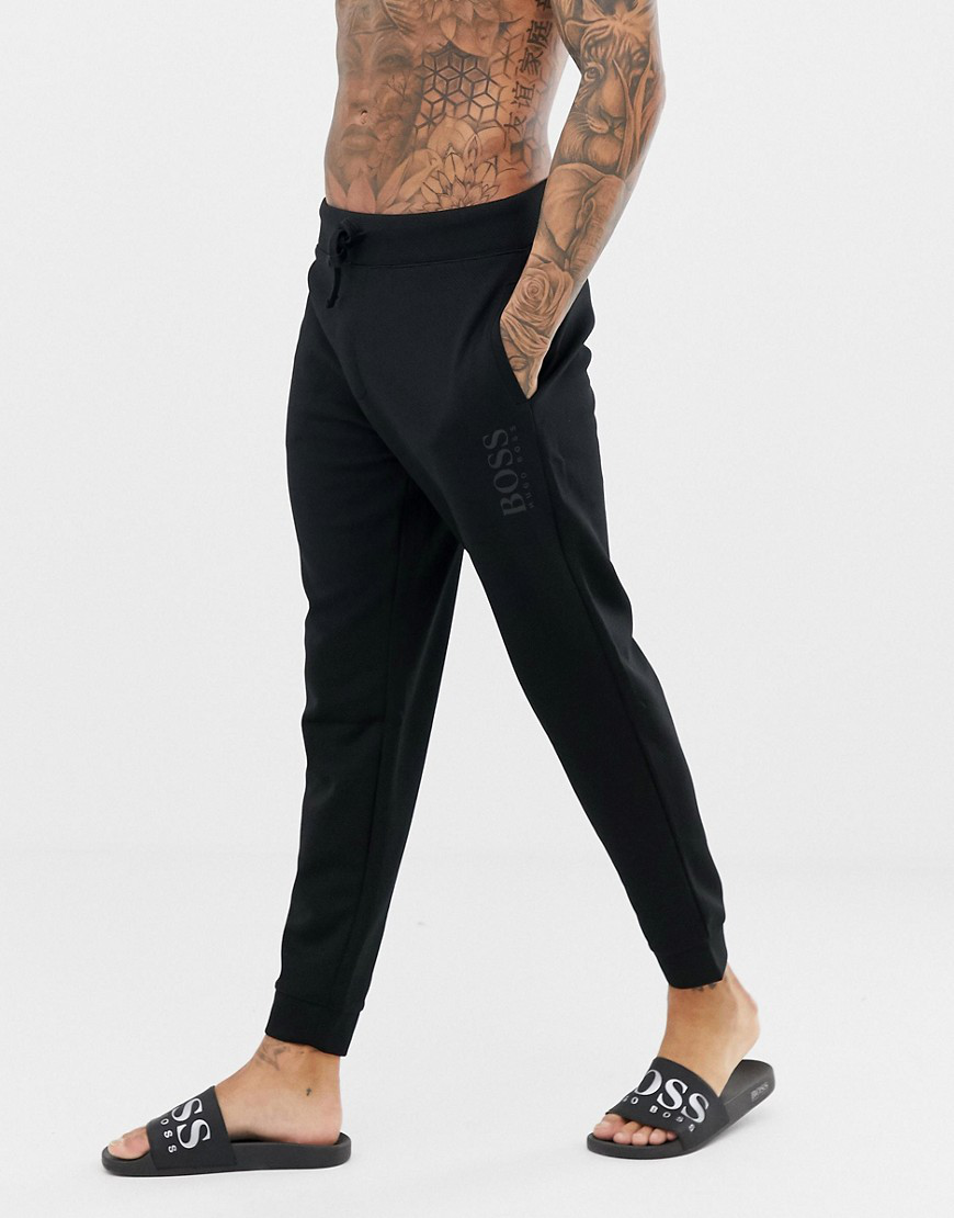 boss bodywear cuffed jogging bottoms