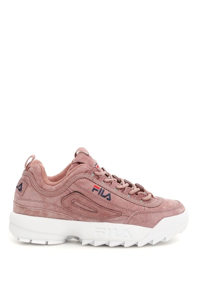 Fila Disruptor Suede Platform Sneakers In Ash Rose|rosa | ModeSens