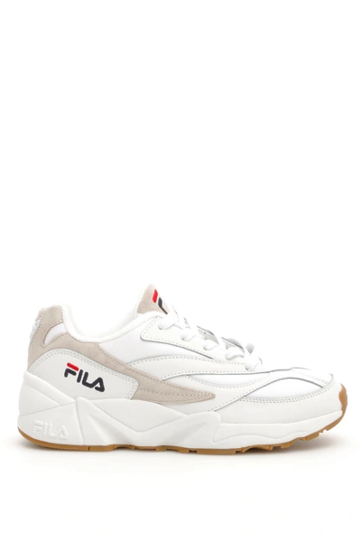 Shop Fila Low Venom Heritage Sneakers In White (white)