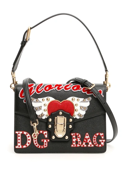 Shop Dolce & Gabbana Lucia Shoulder Bag In Nero (black)