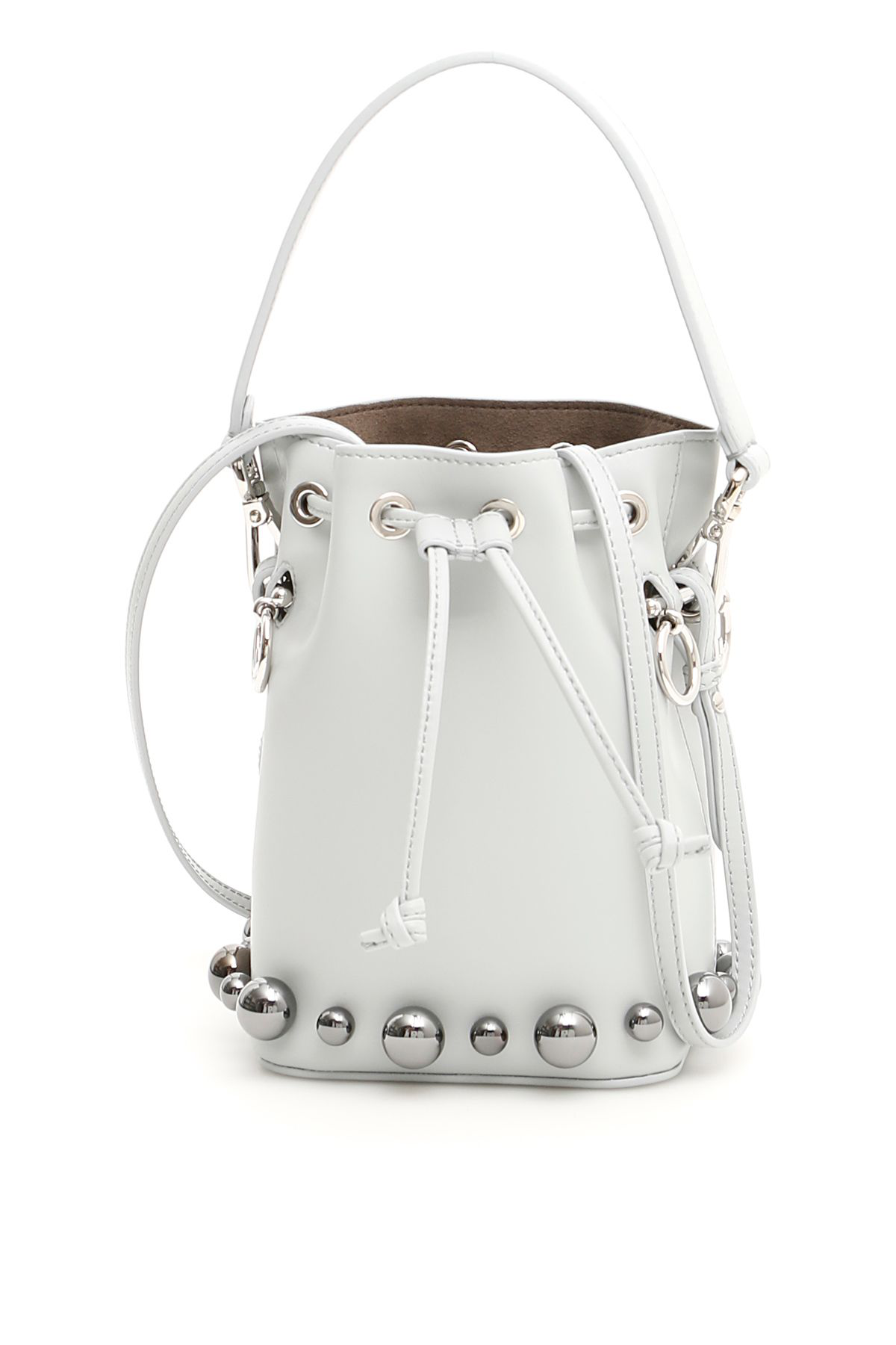 Fendi Embellished Mon Tresor Bucket Bag In Grigio Perla Pal|grigio |  ModeSens