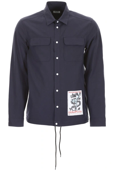 Shop Kenzo Button-down Shirt In Basic