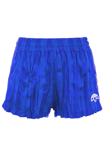 Shop Adidas Originals By Alexander Wang Aw Shorts In Poblue White (blue)