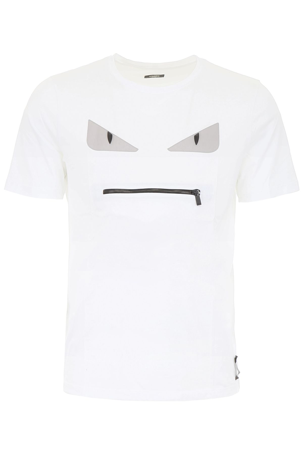 fendi monster zip t shirt