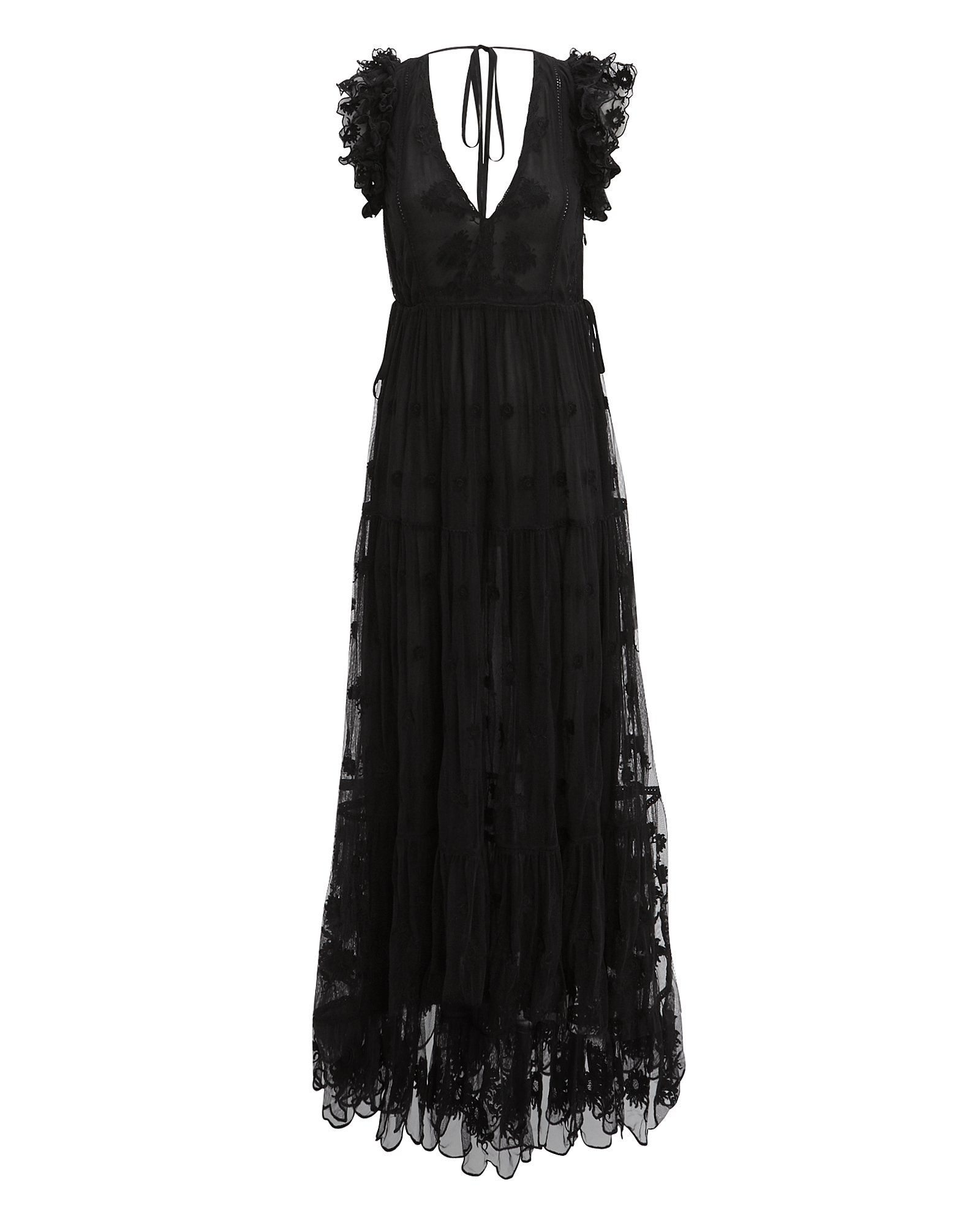 ulla johnson fifi embroidered tulle maxi dress