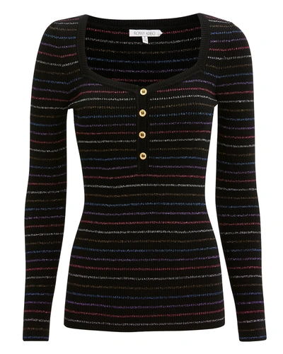 Shop Torn Ronny Kobo Anmita Stripe Henley  Multi S