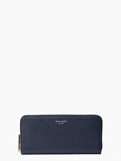 Shop Kate Spade Margaux Slim Continental Wallet In Blazer Blue