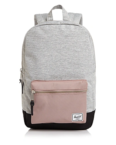 Shop Herschel Supply Co Settlement Color Block Backpack In Light Gray/ash Rose/black