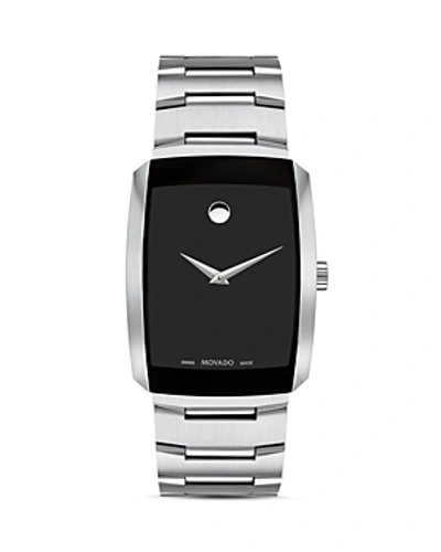 Shop Movado Eliro Silver-tone Watch, 40mm In Black/silver
