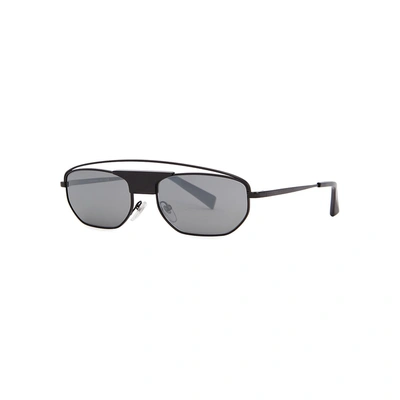 Shop Alain Mikli Plaisir Rectangle-frame Sunglasses In Black