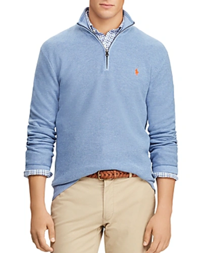 Polo Ralph Lauren Half-zip Pullover Sweater In Jamaica Blue Heather |  ModeSens