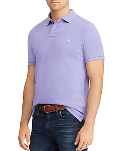 Shop Polo Ralph Lauren Mesh Classic Fit Polo Shirt In Purple