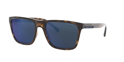 Shop Armani Exchange Man Sunglasses Ax4080s In Blue Mirror Blue