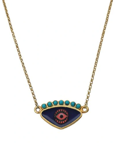 Shop Katerina Psoma Necklace In Blue