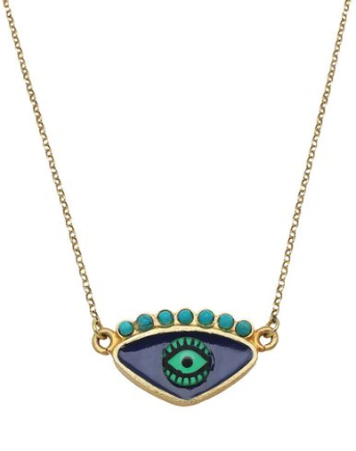 Shop Katerina Psoma Necklace In Blue