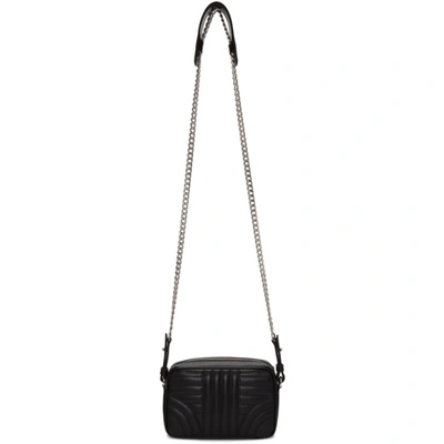 Shop Prada Black Quilted Diagramme Bag In F0633 Black